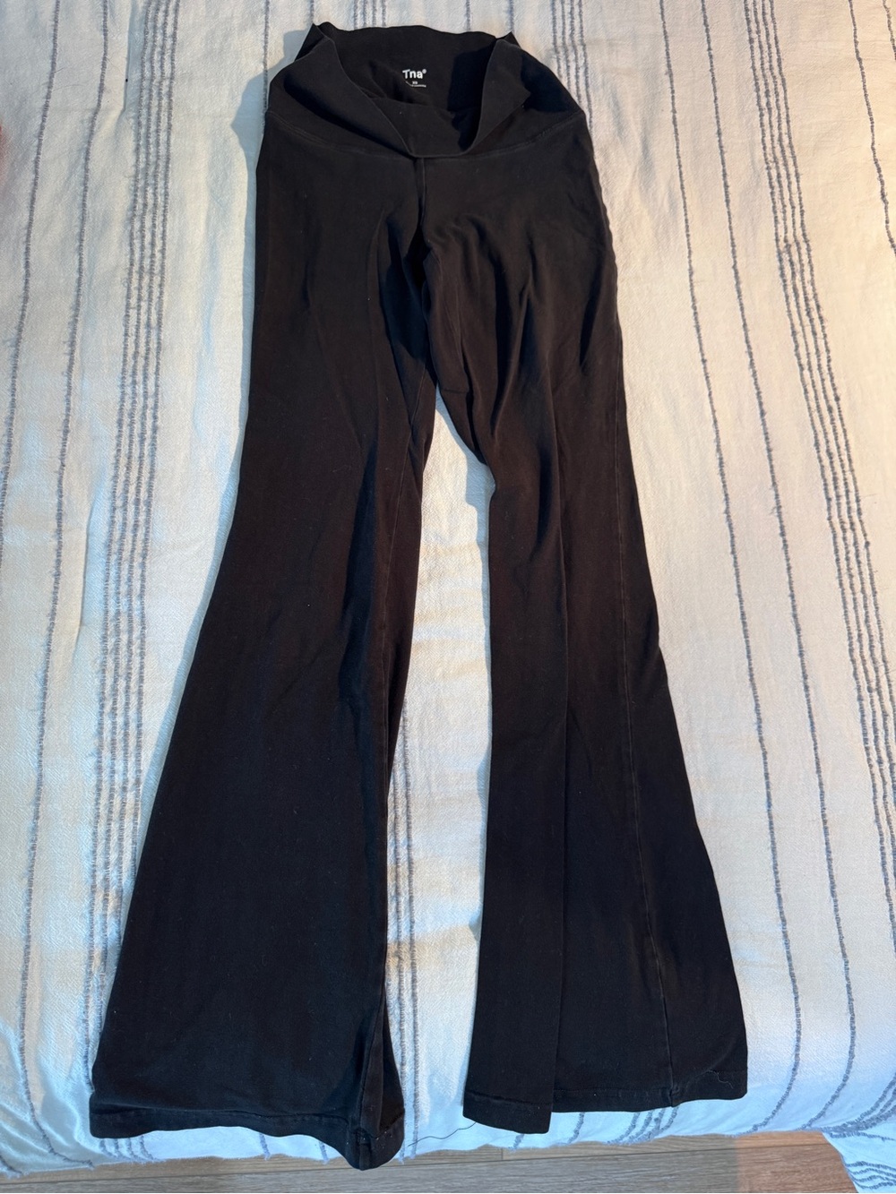 TNA Black Flare Yoga Pants